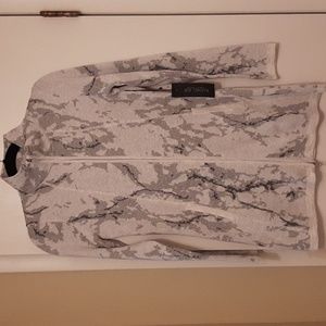 Rachel Zoe zip front sweater